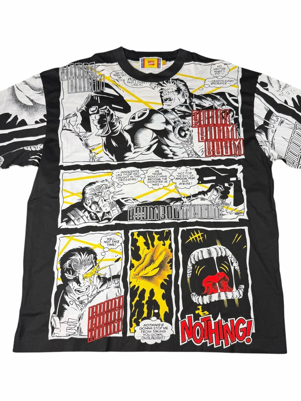 Vintage 1997 Marvel Comics Cable AOP All-Over Print T-Shirt Adult Size Medium M